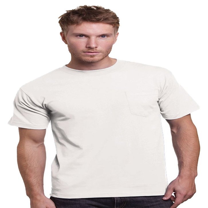 Bayside Adult Union Made Pocket Tee, 4XL, WHITE
