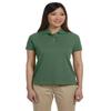 Devon & Jones Womens Solid Perfect Pima Interlock Polo D140SW -Dill L view 1