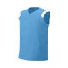 A4 Drop Ship Adult V-Neck Muscle Tee, XL, Lt Blue/White view 1