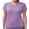 LAT Ladies' Fine Jersey V-Neck Longer Length T-Shirt, Large, LAVENDER view 1