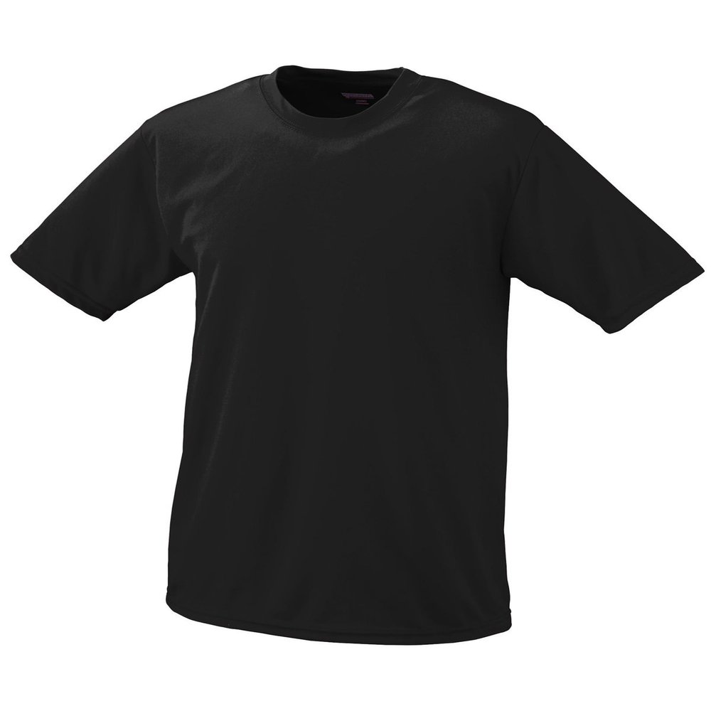 Augusta Sportswear Youth Wicking T-Shirt, Small, Black