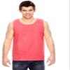 Comfort Colors Ringspun Garment-Dyed Tank, Small, NEON RED Orange view 1