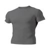 A4 Drop Ship Adult Short Sleeve Compression Crew, 3XL, Graphite view 1