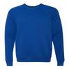 Bella Canvas Men's Rib Knit Raglan Sleeve Sweatshirt, True Royal, X-Large view 1