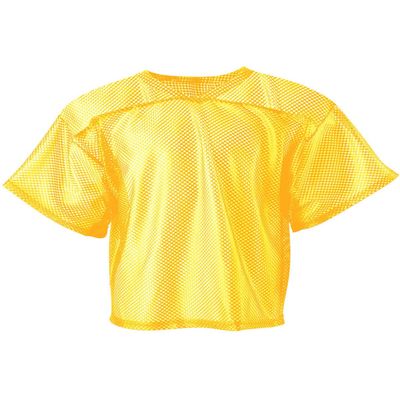 A4 Drop Ship Youth Football All Porthole Practice Jersey, Medium, Gold