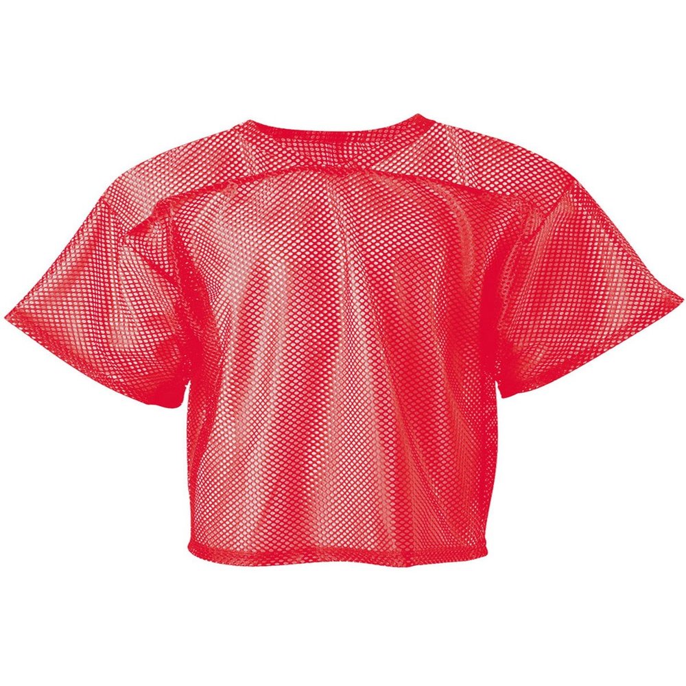 A4 Drop Ship Youth Football All Porthole Practice Jersey, Medium, Scarlet Red