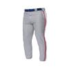 A4 Drop Ship Youth Pro Style Elastic Bottom Baseball Pant, XL, Grey/Scarlet view 1