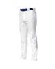 A4 Drop Ship Adult Pro Style Open Bottom Baggy Cut Baseball Pant, 3XL, White/Royal view 1