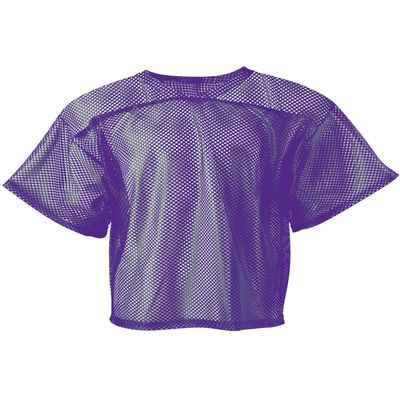A4 Drop Ship Youth Football All Porthole Practice Jersey, Medium, Purple