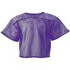A4 Drop Ship Youth Football All Porthole Practice Jersey, Medium, Purple view 1
