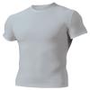 A4 Drop Ship Adult Short Sleeve Compression Crew, Small, Silver view 1