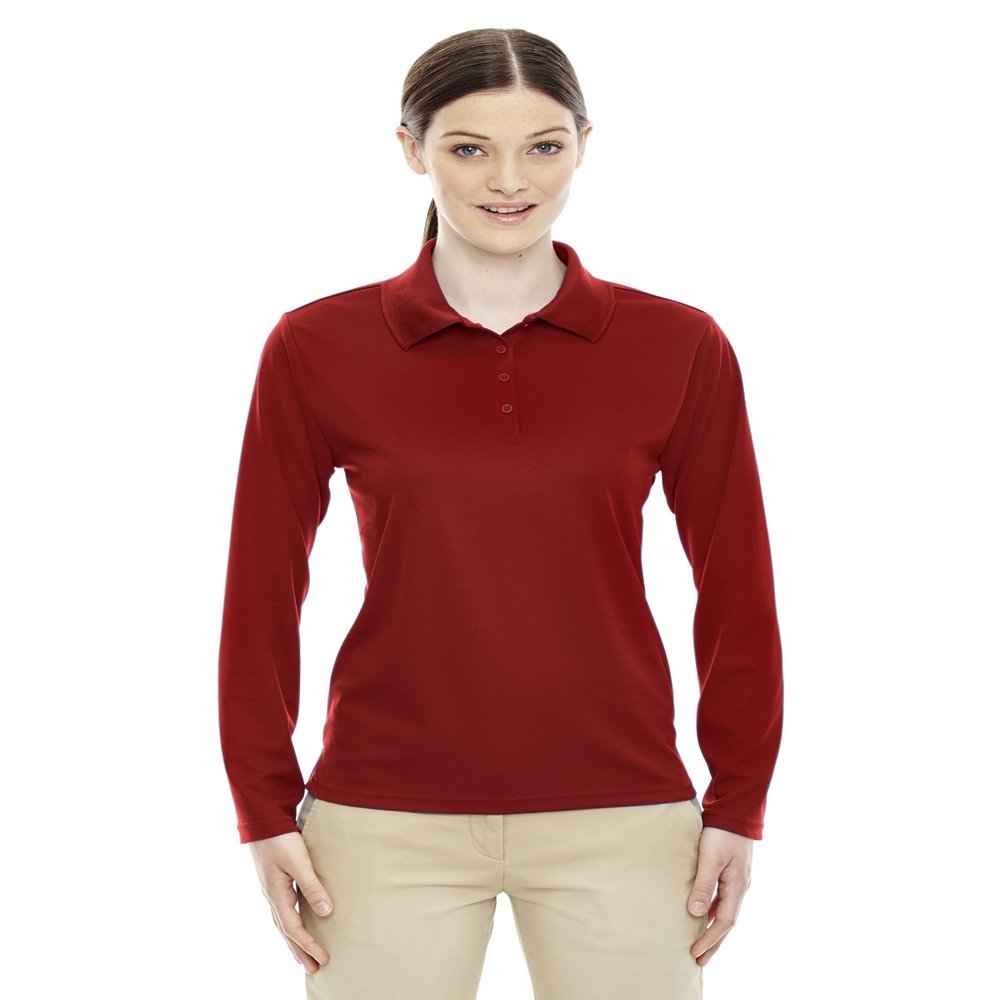 Core 365 Pinnacle Ladies Pique Polo Shirt, Classic RED 850, XXX-Large