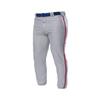 A4 Drop Ship Youth Pro Style Elastic Bottom Baseball Pant, XS, Grey/Cardinal view 1