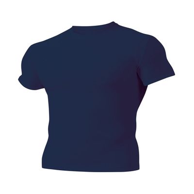 A4 Drop Ship Adult Short Sleeve Compression Crew, XL, Navy