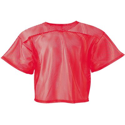 A4 Drop Ship Youth Football All Porthole Practice Jersey, 2XL, Scarlet Red