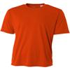 A4 Youth Short-Sleeve Cooling Performance Crew, Small, Athletic Orange view 2