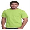 Bayside Adult Pocket Tee, Small, Lime view 1