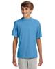 A4 Youth Short-Sleeve Cooling Performance Crew, Small, Light Blue view 1