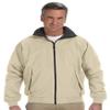 Devon & Jones Men's Three-Season Zipper Shell Jacket, Stone, Large view 1