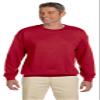 Jerzees 9.5 oz, 50/50 Super Sweats NuBlend Fleece Crew, Small, True RED view 1