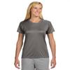 A4 Ladies' Short-Sleeve Cooling Performance Crew, 2XL, Graphite view 1