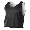 A4 Drop Ship Adult Lacrosse Reversible Mesh Practice Jersey, Large, Black/White view 1