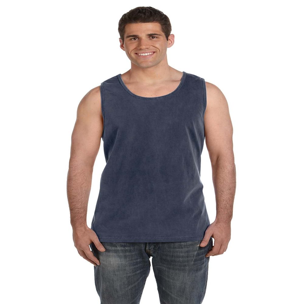 Comfort Colors Ringspun Garment-Dyed Tank, Small, Denim