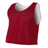 A4 Drop Ship Adult Lacrosse Reversible Mesh Practice Jersey, Medium, Cardinal/White view 1