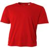 A4 Youth Short-Sleeve Cooling Performance Crew, XL, Scarlet view 2