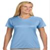 A4 Ladies' Short-Sleeve Cooling Performance Crew, Large, Light Blue view 1