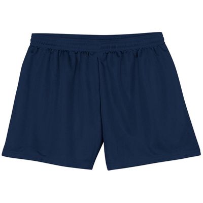 A4 Drop Ship Youth Six Inch Inseam Lined Micromesh Short, Medium, Navy
