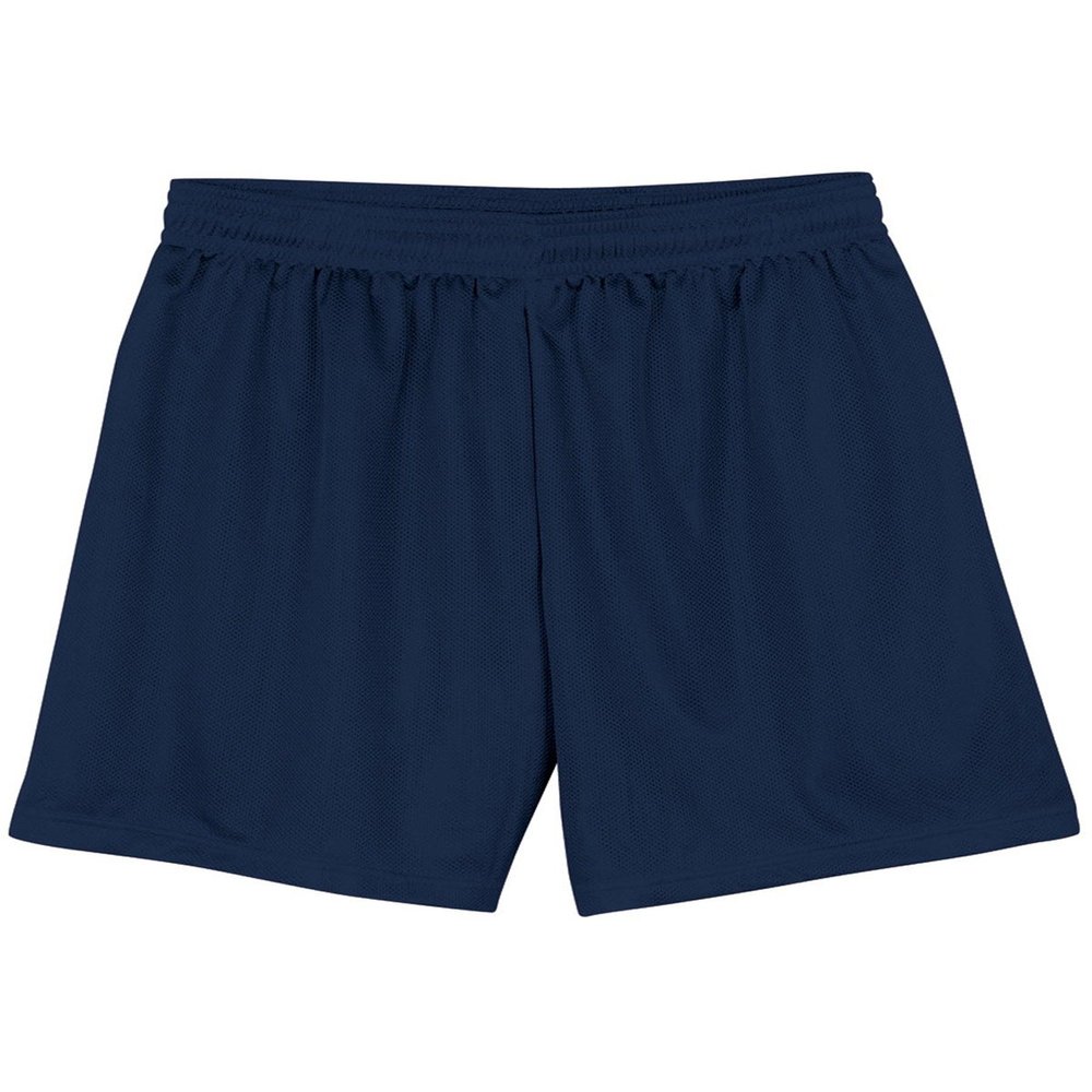 A4 Drop Ship Youth Six Inch Inseam Lined Micromesh Short, Medium, Navy