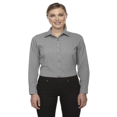 North End Sport Ladies Mlange Performance Shirt, 3XL, LT HEATHER 832