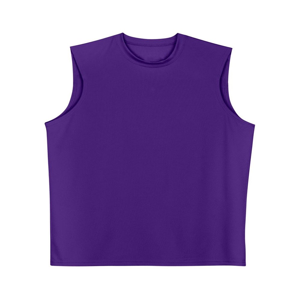A4 Drop Ship Adult Cooling Performance Muscle Tee, Medium, Purple