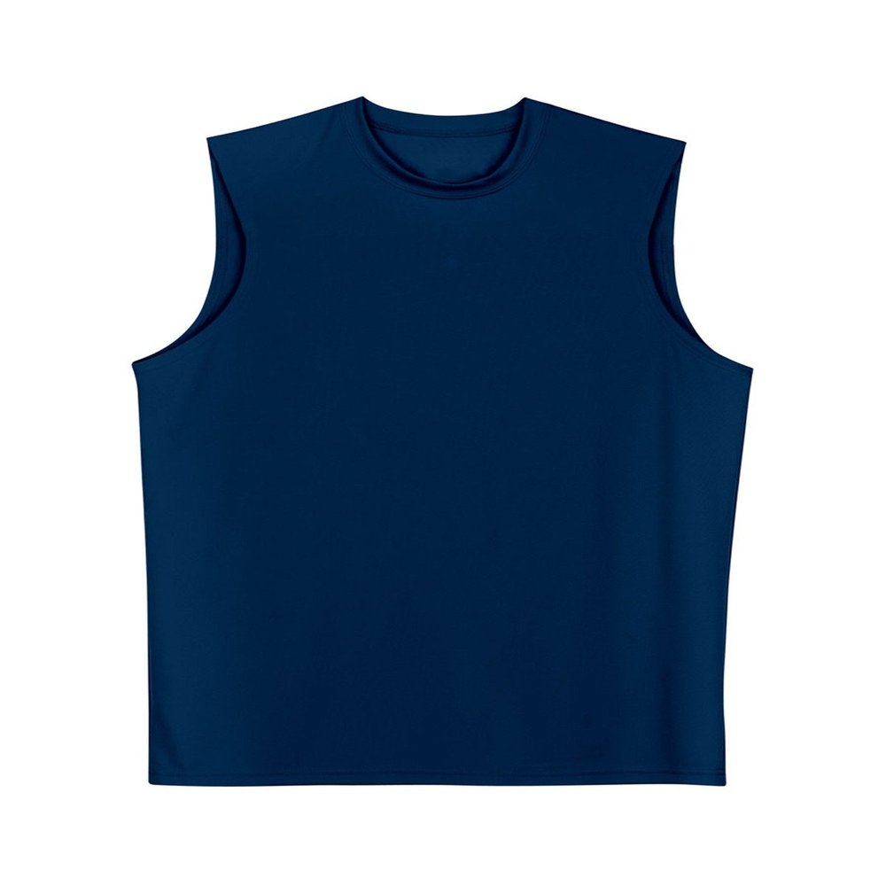 A4 Drop Ship Adult Cooling Performance Muscle Tee, Small, Navy
