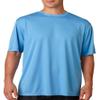 A4 Short-Sleeve Cooling Performance Crew Neck T-Shirt, Medium, Light Blue view 1