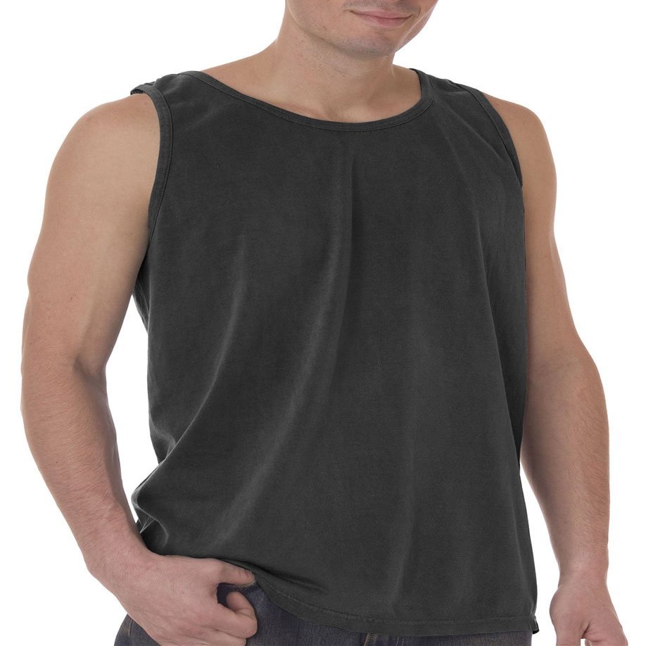Comfort Colors Ringspun Garment-Dyed Tank, Small, Pepper