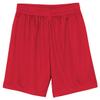 A4 Drop Ship Adult Seven inch Inseam Lined Micromesh Short, 2XL, Scarlet