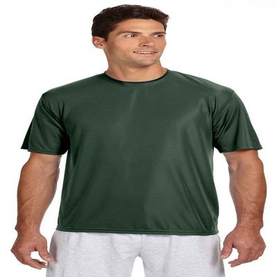 A4 Short-Sleeve Cooling Performance Crew Neck T-Shirt, Small, Forest Green