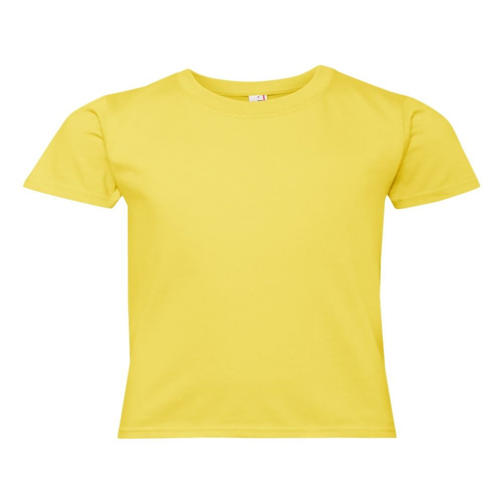 Anvil Youth Midweight T-Shirt, Large, Lemon Zest