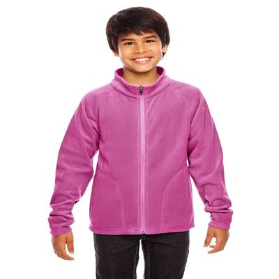 TEAM 365 Youth Campus Microfleece Jacket, Large, Sport CHRTY Pink