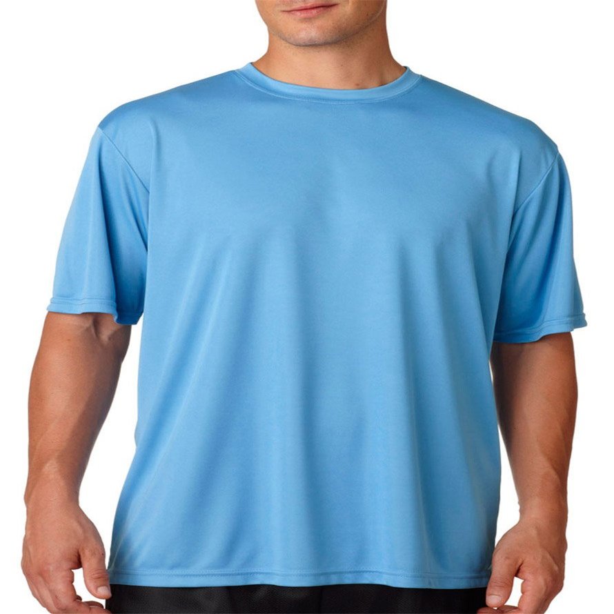 A4 Men's Cooling Performance T-Shirt-Light Blue-XL