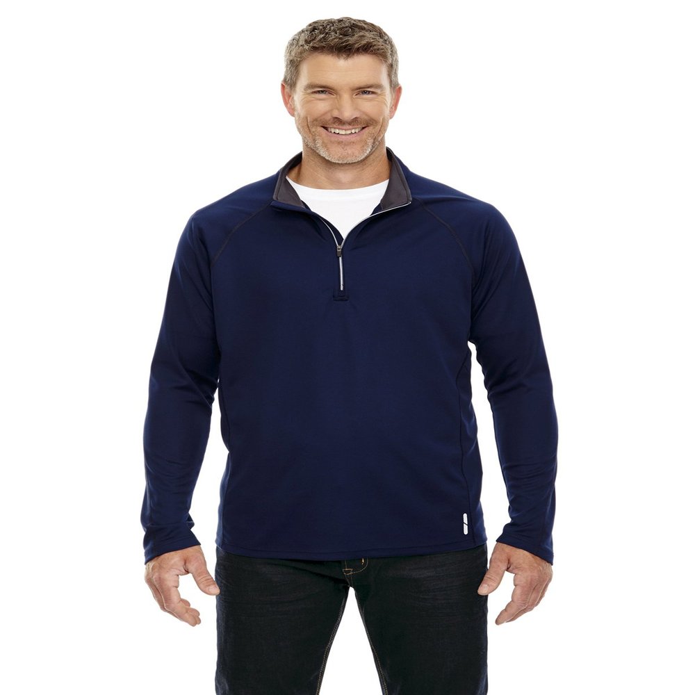 Ash City - North End North End Men's Radar Half-Zip Performance Top, S, Classic Navy 849