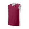 A4 Drop Ship Youth Reversible Muscle Tee, Medium, Cardinal/White view 1