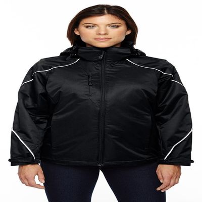 North End Ladies Angle 3-in-1 Fleece Liner Jacket, Large, Black 703