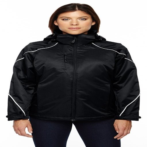 North End Ladies Angle 3-in-1 Fleece Liner Jacket, Large, Black 703