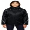 North End Ladies Angle 3-in-1 Fleece Liner Jacket, Large, Black 703 view 1