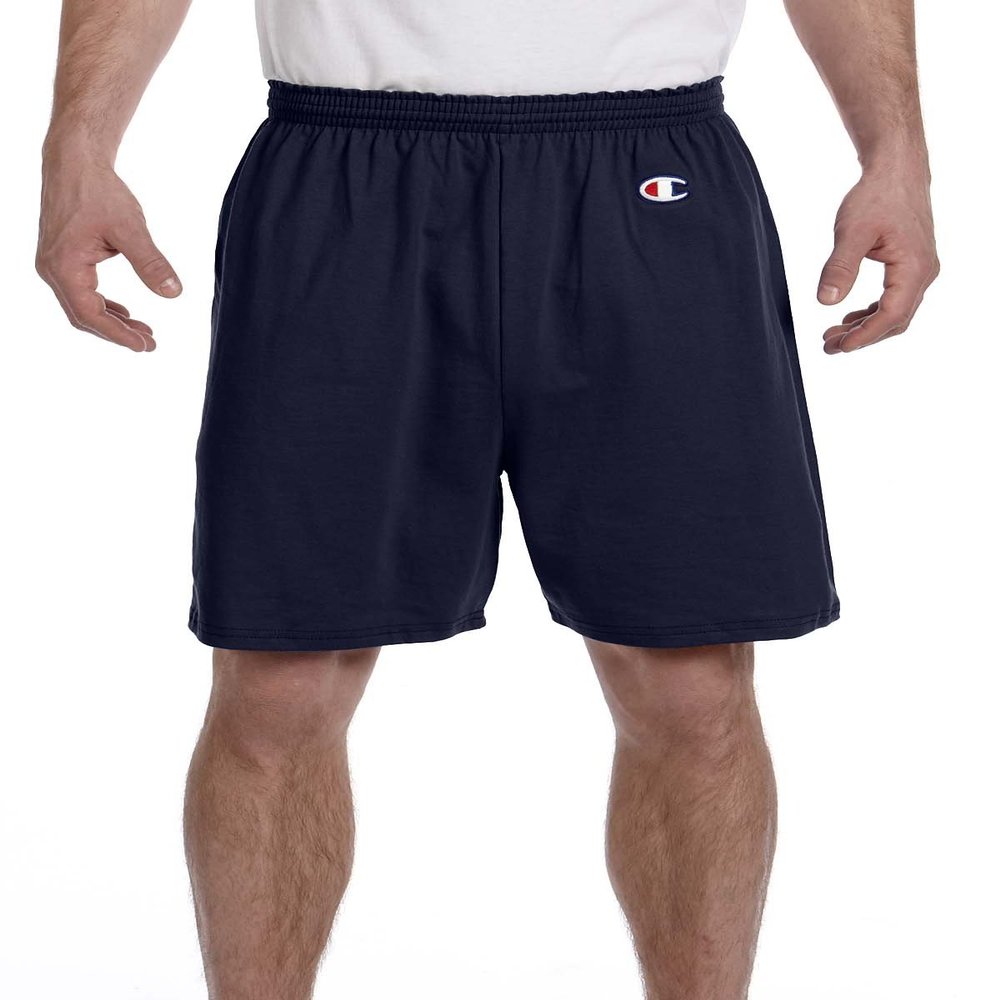 Champion 6 oz. Cotton Gym Short, Medium, Navy
