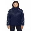 North End Ladies Angle 3-in-1 Fleece Liner Jacket, Small, Night 846 view 1