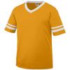 Augusta Sportswear Sleeve Stripe Jersey, Large, Gold/White view 1
